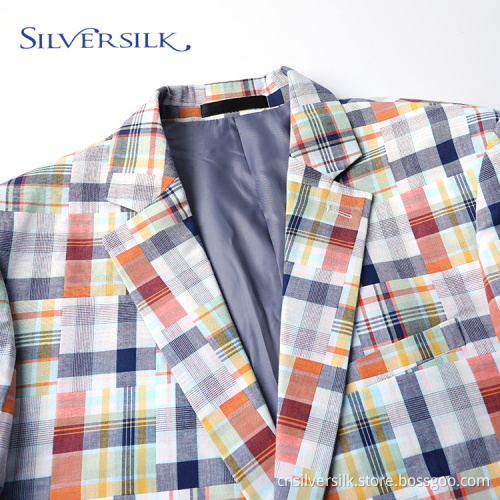 Checked Colorful Breathable Cotton Splicing Cloth